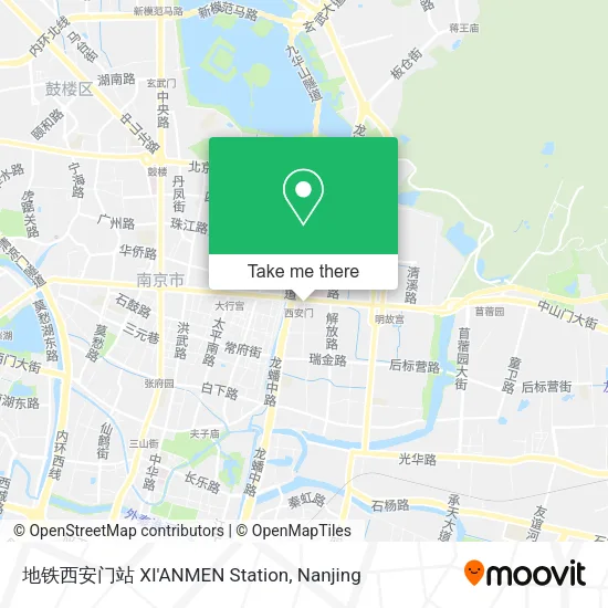 地铁西安门站 XI'ANMEN Station map