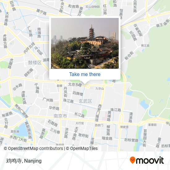 鸡鸣寺 map