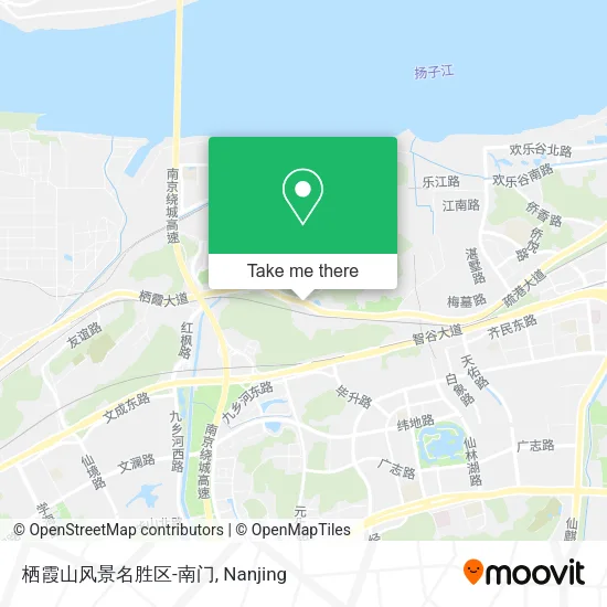栖霞山风景名胜区-南门 map