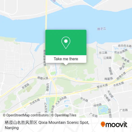 栖霞山名胜风景区 Qixia Mountain Scenic Spot map