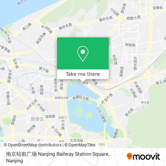 南京站前广场 Nanjing Railway Station Square map
