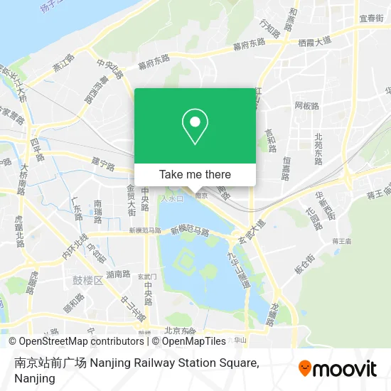 南京站前广场 Nanjing Railway Station Square map