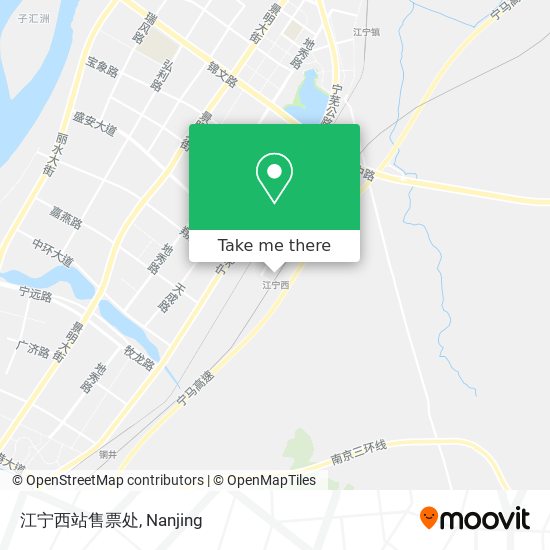江宁西站售票处 map