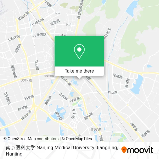 南京医科大学 Nanjing Medical University Jiangning map