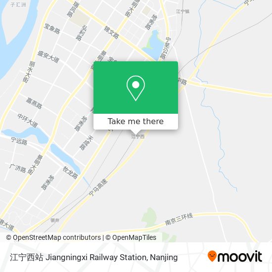 江宁西站 Jiangningxi Railway Station map