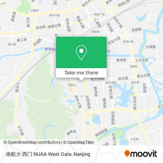 南航大·西门 NUAA West Gate map