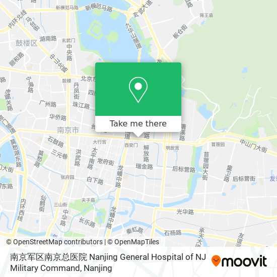 南京军区南京总医院 Nanjing General Hospital of NJ Military Command map