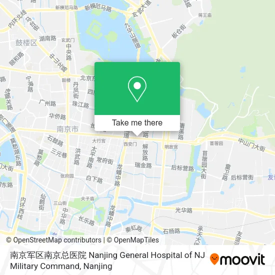 南京军区南京总医院 Nanjing General Hospital of NJ Military Command map