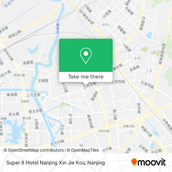Super 8 Hotel Nanjing Xin Jie Kou map