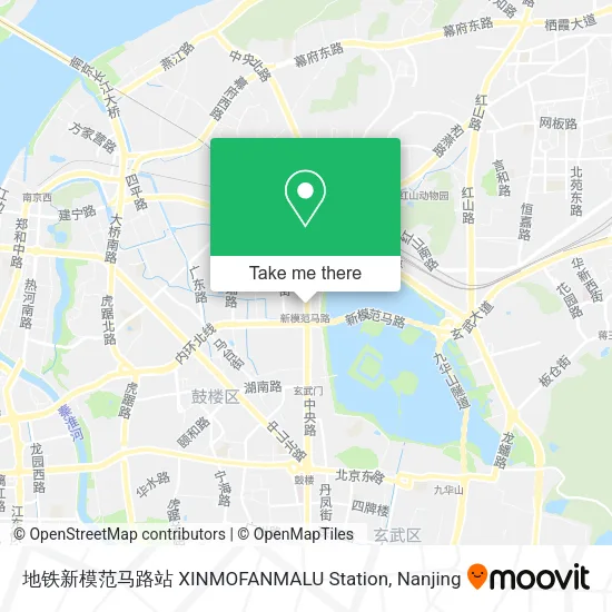 地铁新模范马路站 XINMOFANMALU Station map