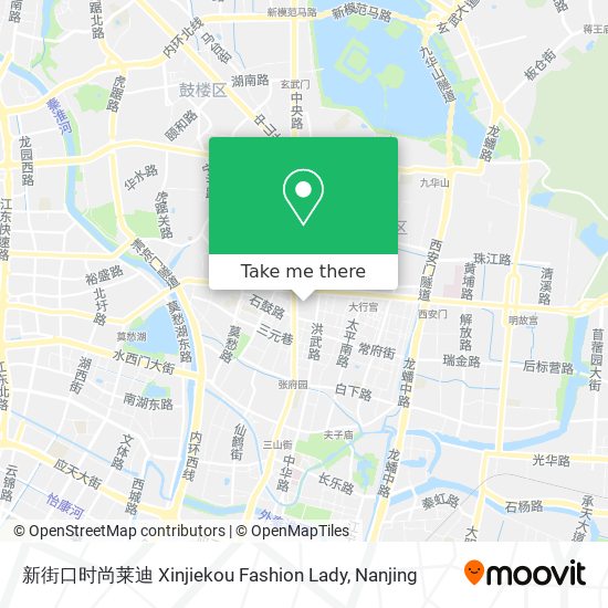 新街口时尚莱迪 Xinjiekou Fashion Lady map