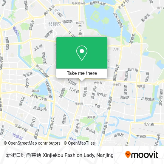 新街口时尚莱迪 Xinjiekou Fashion Lady map