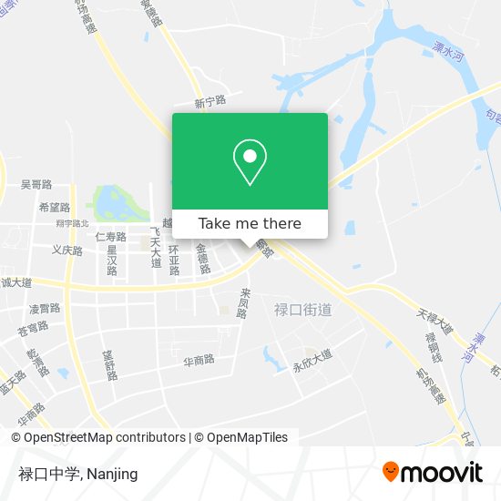 禄口中学 map