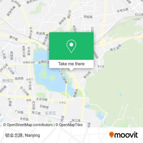 锁金北路 map