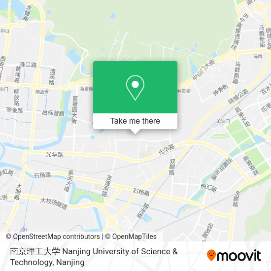 南京理工大学 Nanjing University of Science & Technology map