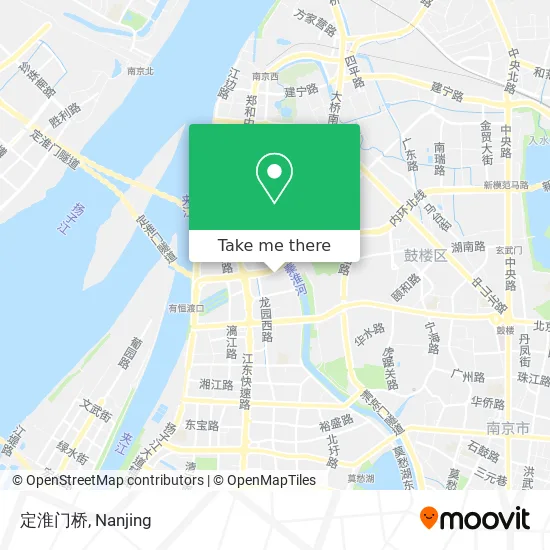 定淮门桥 map