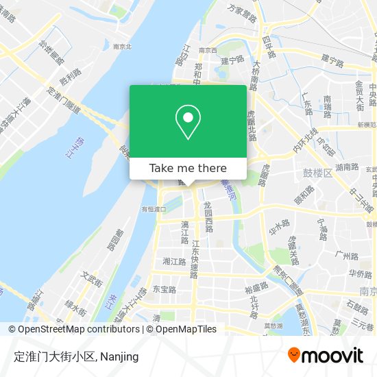 定淮门大街小区 map