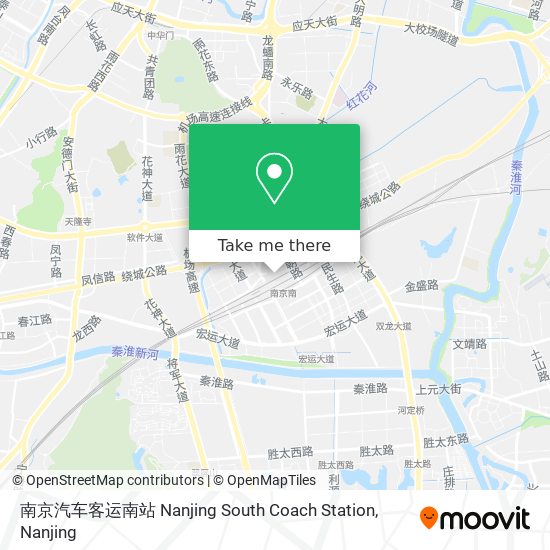 南京汽车客运南站 Nanjing South Coach Station map