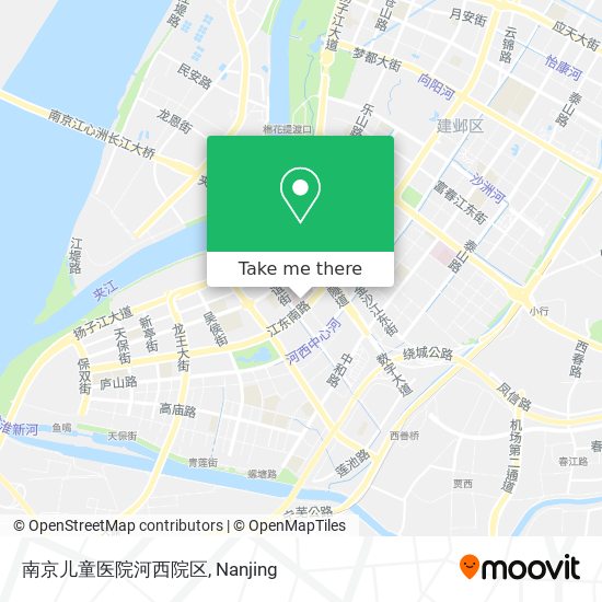 南京儿童医院河西院区 map
