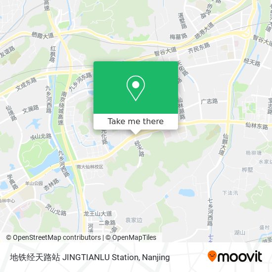 地铁经天路站 JINGTIANLU Station map