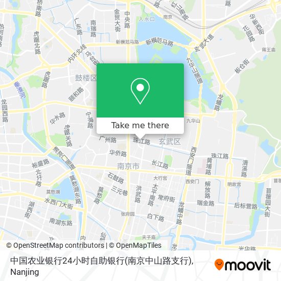 中国农业银行24小时自助银行(南京中山路支行) map