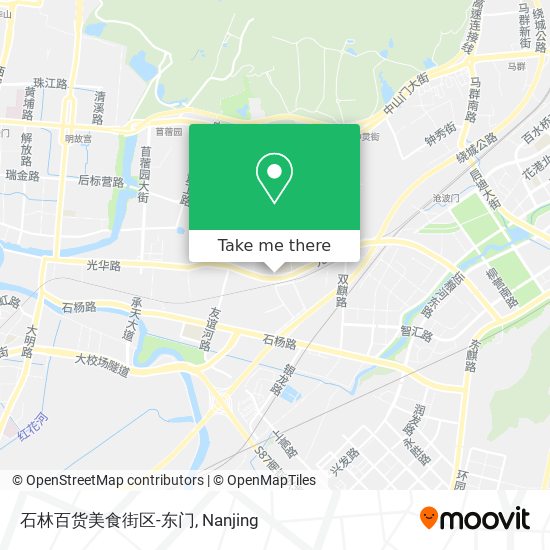 石林百货美食街区-东门 map