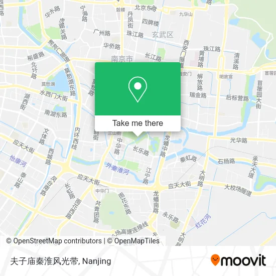 夫子庙秦淮风光带 map