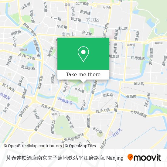 莫泰连锁酒店南京夫子庙地铁站平江府路店 map