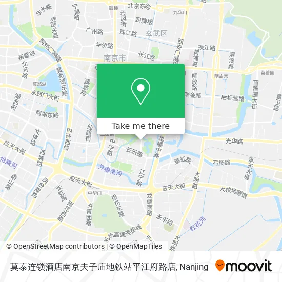 莫泰连锁酒店南京夫子庙地铁站平江府路店 map