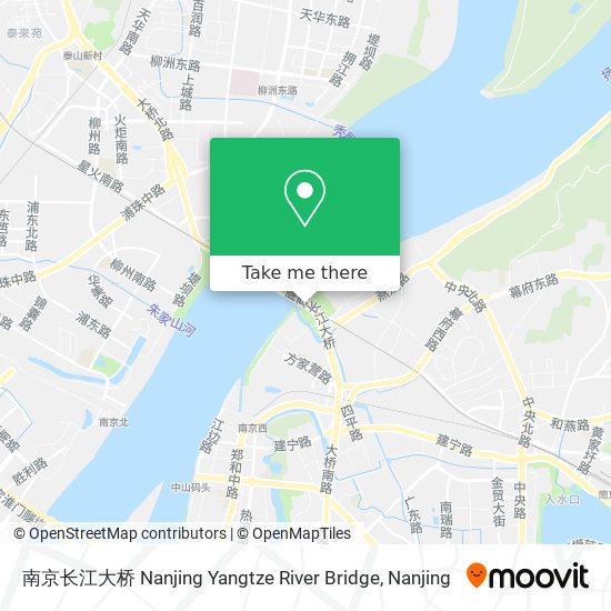 南京长江大桥 Nanjing Yangtze River Bridge map