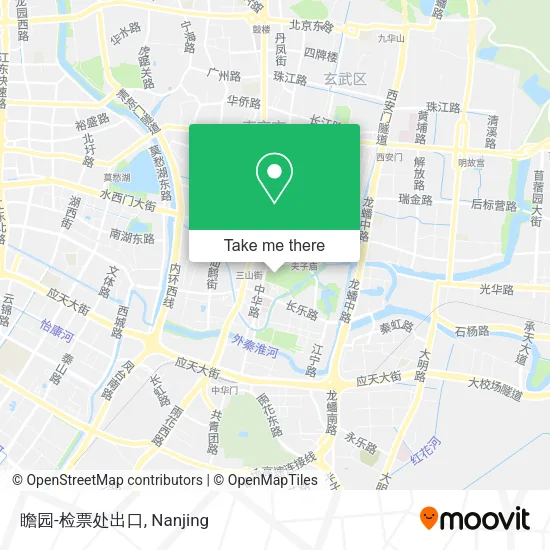 瞻园-检票处出口 map