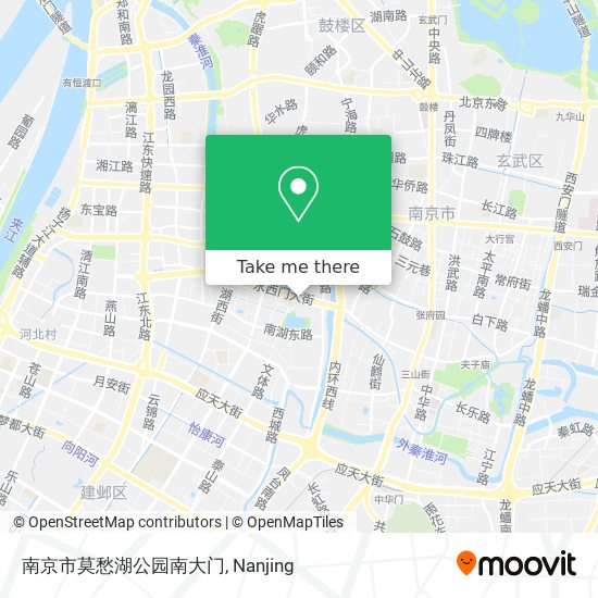 南京市莫愁湖公园南大门 map