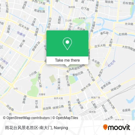 雨花台风景名胜区-南大门 map