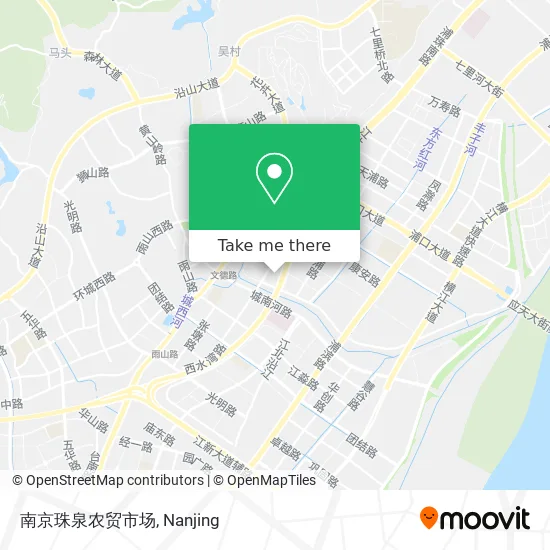 南京珠泉农贸市场 map