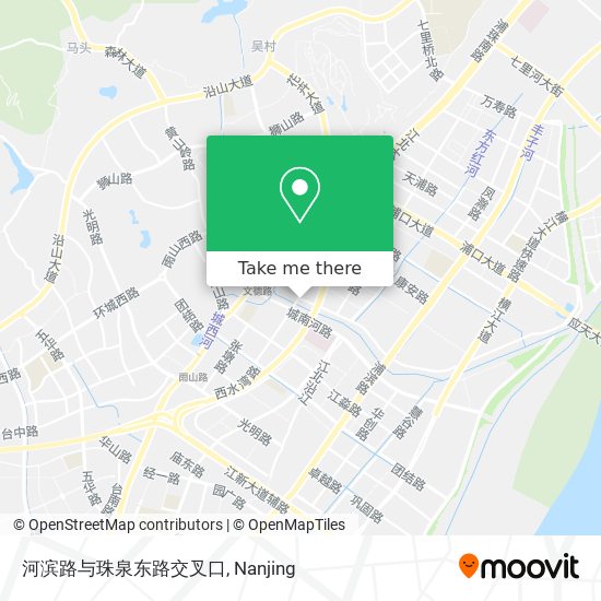 河滨路与珠泉东路交叉口 map