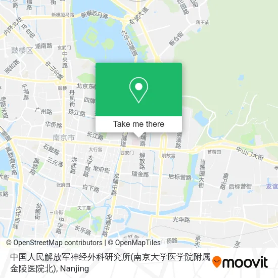 中国人民解放军神经外科研究所(南京大学医学院附属金陵医院北) map