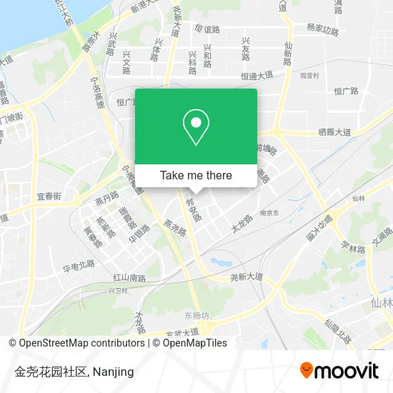 金尧花园社区 map