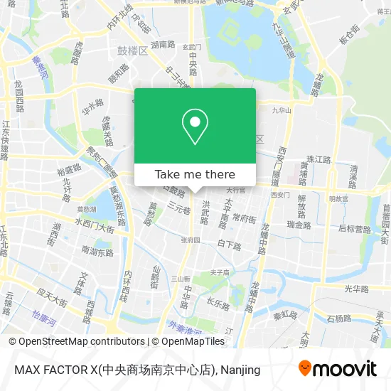 MAX FACTOR X(中央商场南京中心店) map