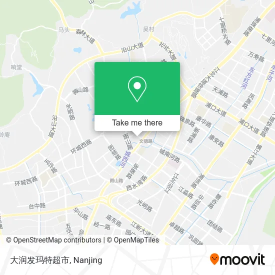 大润发玛特超市 map