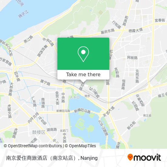 南京爱住商旅酒店（南京站店） map