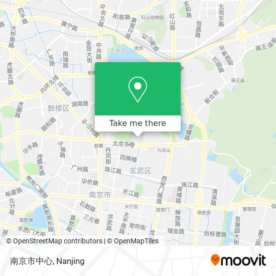 南京市中心 map