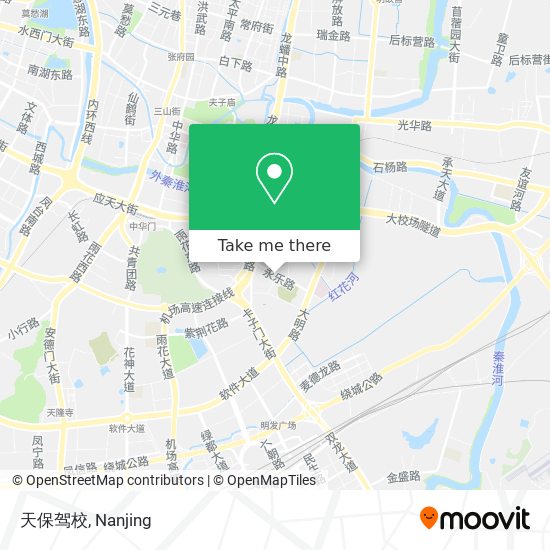 天保驾校 map
