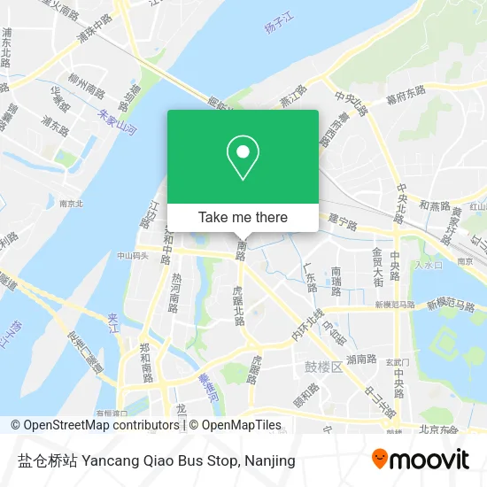 盐仓桥站 Yancang Qiao Bus Stop map