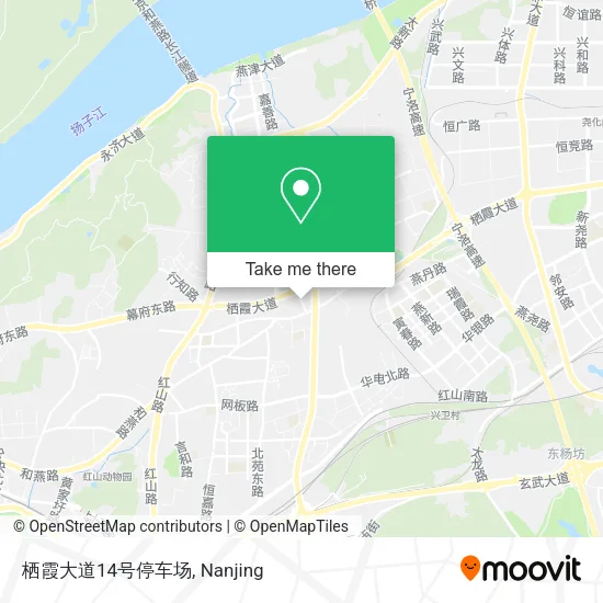 栖霞大道14号停车场 map