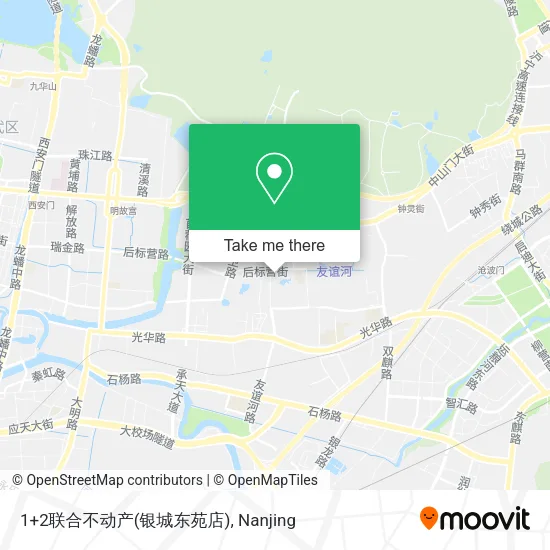 1+2联合不动产(银城东苑店) map