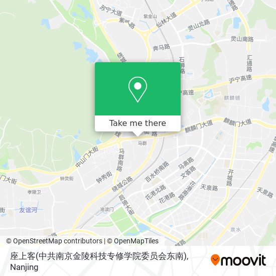 座上客(中共南京金陵科技专修学院委员会东南) map