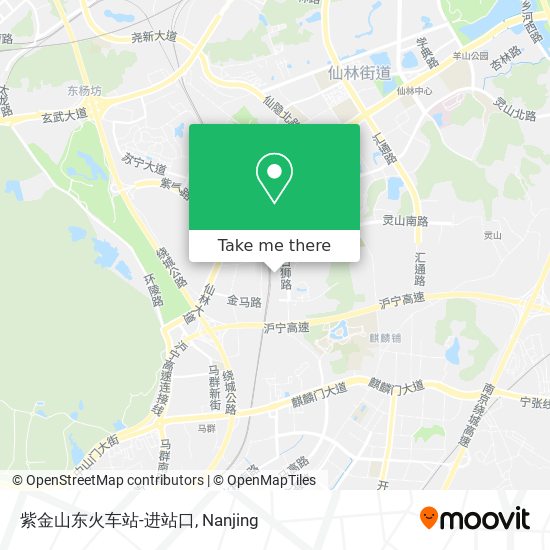 紫金山东火车站-进站口 map