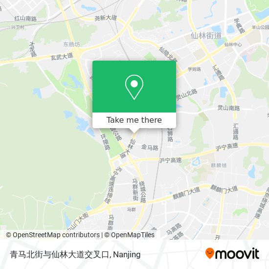 青马北街与仙林大道交叉口 map