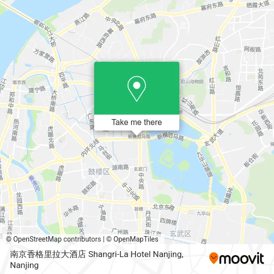 南京香格里拉大酒店 Shangri-La Hotel Nanjing map