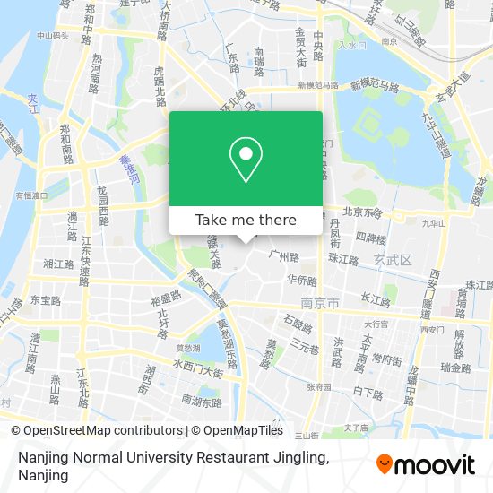 Nanjing Normal University Restaurant Jingling map